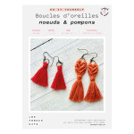 Kit DIY Boucles d'oreilles nuds & pompon