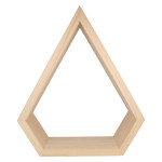 Etagère Diamant en bois 34,5 x 40 x 12 cm