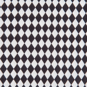 Coupon de tissu - Losanges - noir - 50 x 140 cm