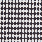 Coupon de tissu - Losanges - noir - 50 x 140 cm