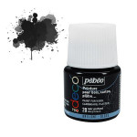 Peinture acrylique P.BO deco brillante 45ml - 20 - Noir profond