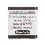 Peinture aquarelle Horadam demi-godet extra-fine - 780 - Noir d'ivoire