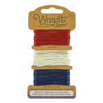 Cordons pour Bracelets Wrapit™ Loom - bleu / blanc / rouge