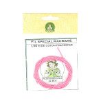 Cordon en coton 1mm par 1.5m - Rose