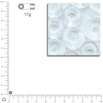 Mini perles de rocaille transparentes 2 mm - Cristal