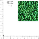 Mini-rocailles opaques - Vert - Ø 2 mm x 17 g