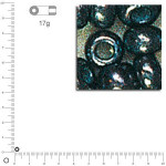 Perles de rocaille 2 mm garniture argent - Hématite rouge