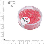 Perles de rocailles Arktis lustrées Ø 2,6 mm x 17 g - Rouge clair