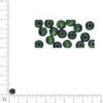 Sachet de perles en bois poli Ø6mm - Vert
