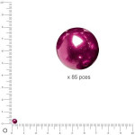 Perles en verre Renaissance 4 mm - Bordeaux