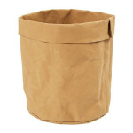 Sac de rangement en papier cuir Ø 11 cm H. 12 cm