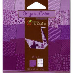 Pochette Origami Color - 12 x 12 cm -  Violet