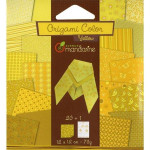 Pochette Origami Color - 12 x 12 cm -  Jaune