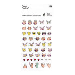 Stickers pour agenda Magical Summer Visages x 6 planches