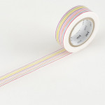 Masking tape rayures multicolores
