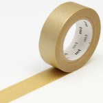 Masking tape uni doré