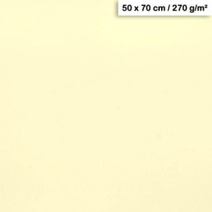 Feuille de papier Maya 50 x 70 cm 270 g/m² - Ivoire