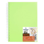 Carnet Dessin Notes couverture polypropylène Vert 50 F - 14,8 x 21 cm (A5)