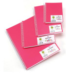 Carnet Dessin Notes couverture polypropylène Rose 50 F - 14,8 x 10,5 cm (A6)