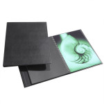 Press-book Modebook à spirales + 10 pochettes - 21 x 30 cm