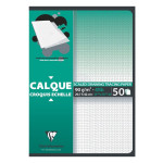 Bloc de papier calque Croquis échelle 92 g/m² 50 feuilles - 29,7 x 42 cm (A3)