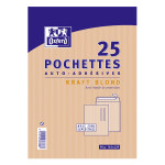 Enveloppe en Kraft auto-adhésive 162 x 229 mm 90 g/m² 25 pcs