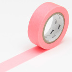 Masking tape uni rouge fluo