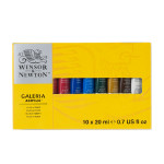 Peinture acrylique fine Galeria Assortiment 10 tubes 20 ml