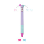 Style bille Click & Clack 2 couleurs licorne