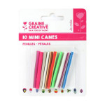 Mini canes Assortiment Feuilles pétales x 10 pcs