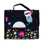 Petit sac avec 2 trousses et contenu Super Heroes Space rose lumineux