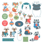 Forme en papier imprimé Beary Christmas